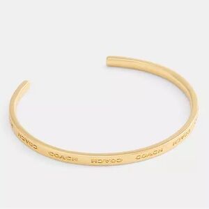 Coach Gold Open Cuff Bracelet